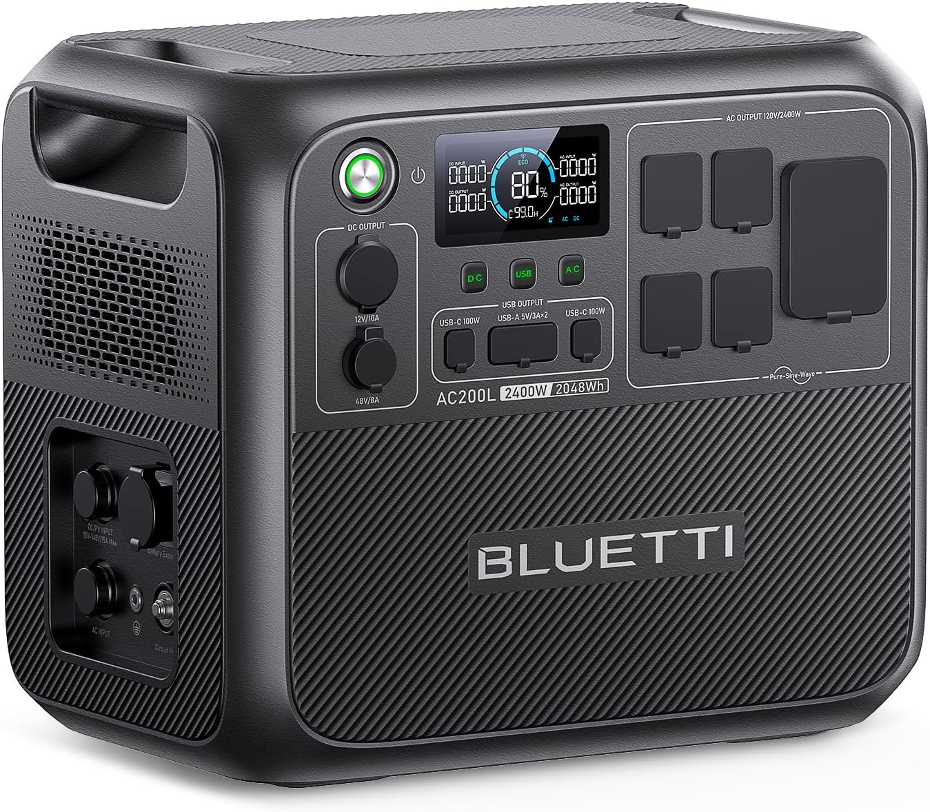 BLUETTI AC200L Solar Generator with 200W Solar Panel